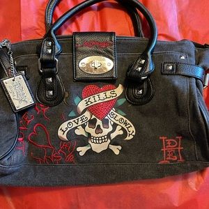 ED HARDY Carry All bag Great Shape Cool!